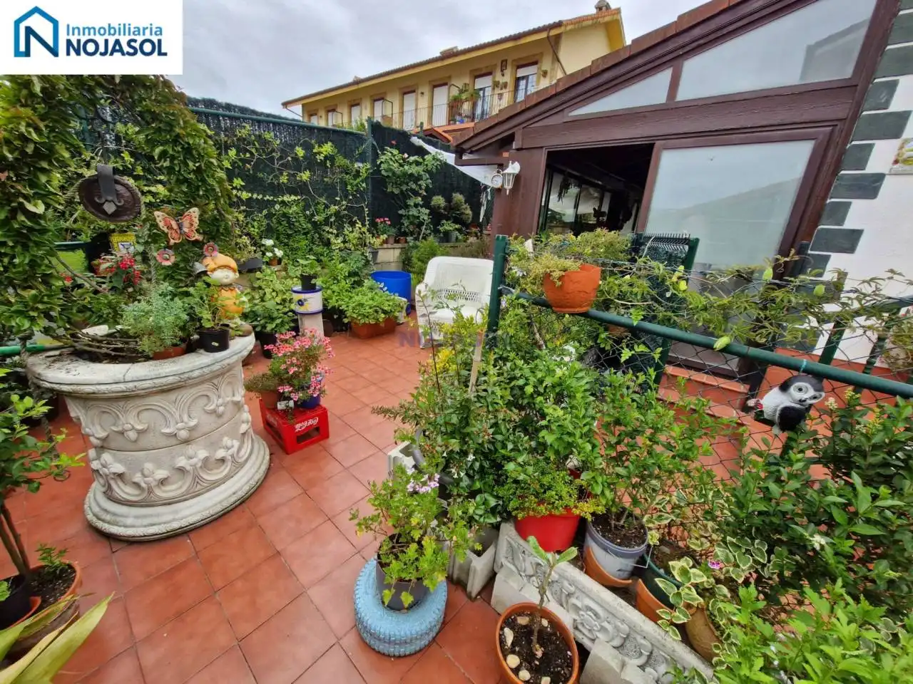 Terrassa de Casa adosada en venda en Meruelo amb Calefacció, Jardí privat i Terrassa