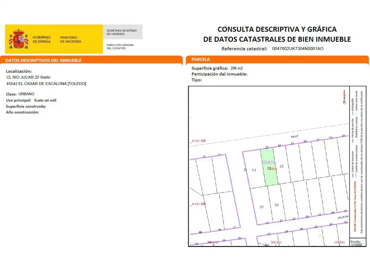 Terreno rústico en venta en Calle Río Júcar, imagen 5