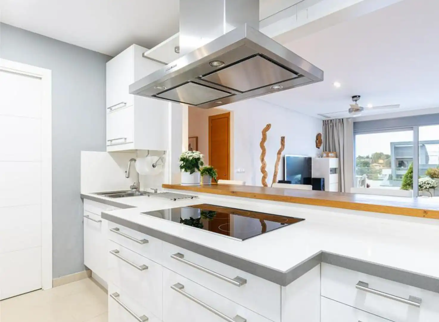 Cocina de Piso de alquiler en Majadahonda con Aire acondicionado, Calefacción y Parquet
