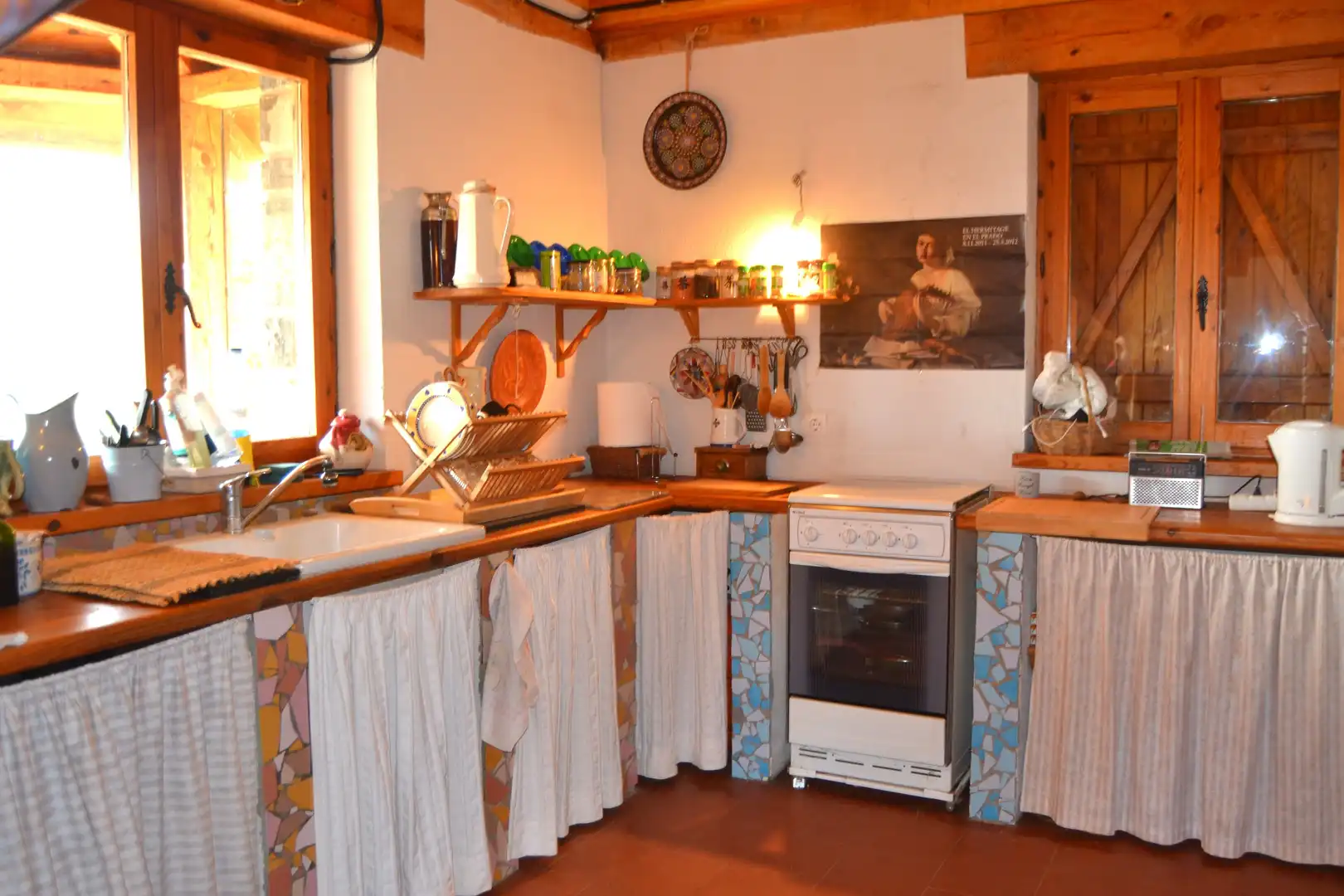 Küche von Haus oder Chalet zum Verkauf in Aisa mit Heizung und Privatgarten