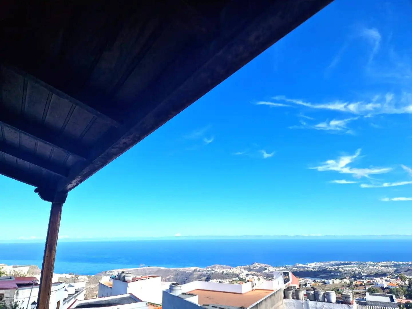 Vista exterior de Casa adosada en venda en Firgas amb Jardí privat, Terrassa i Balcó