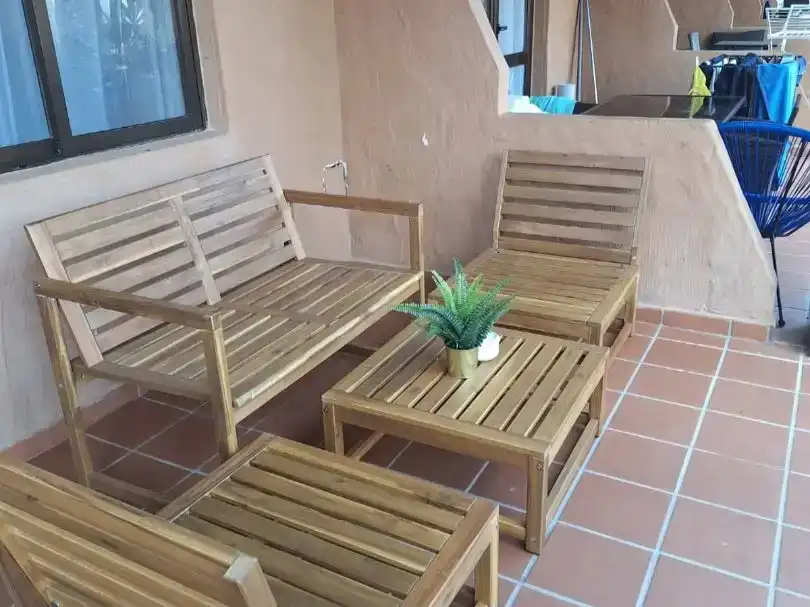Terrace of Flat for rent in La Oliva  with Swimming Pool and Furnished