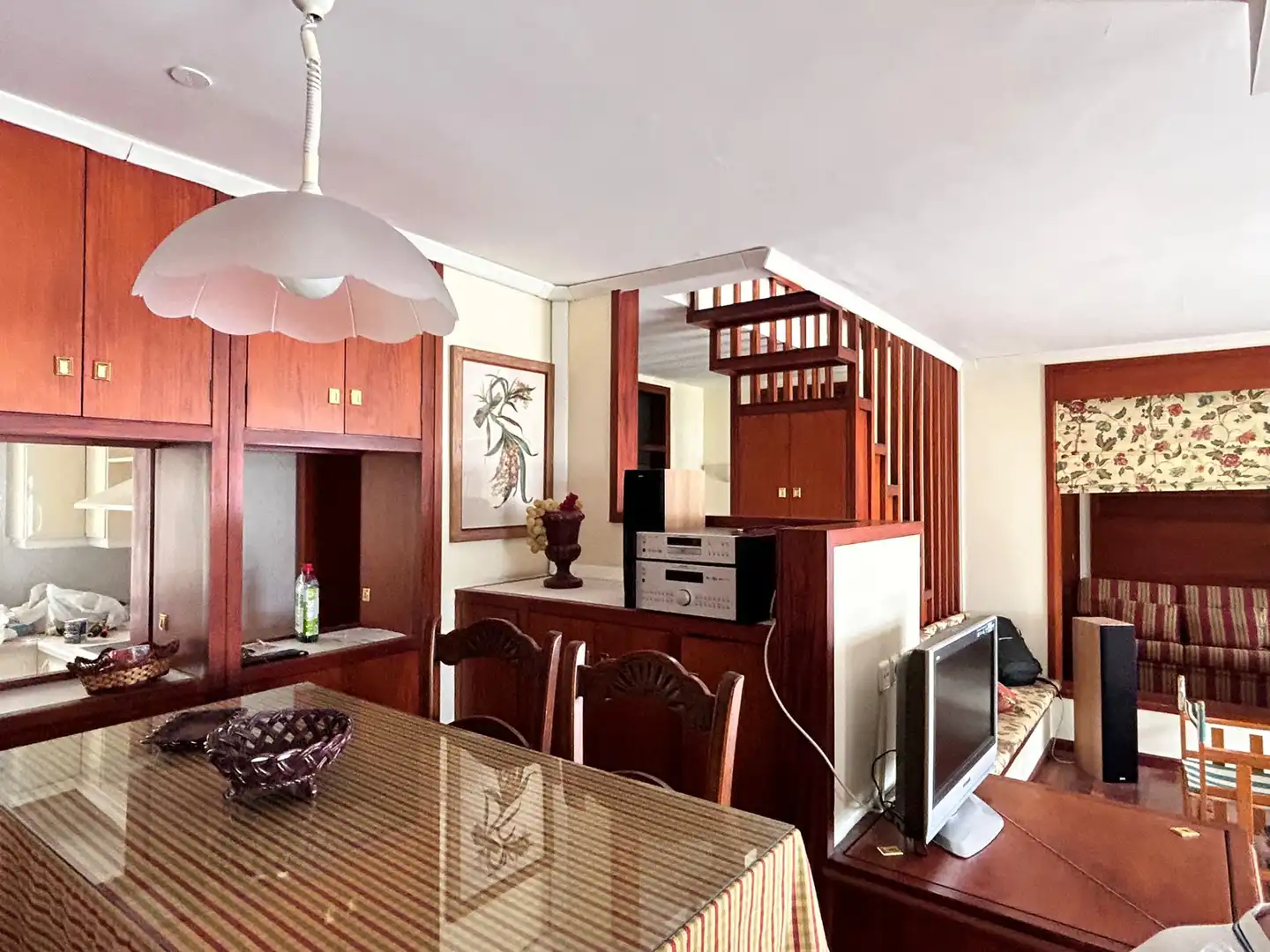 Esszimmer von Dachboden zum Verkauf in Santa Cruz de Tenerife mit Privatgarten, Parkett und Schwimmbad