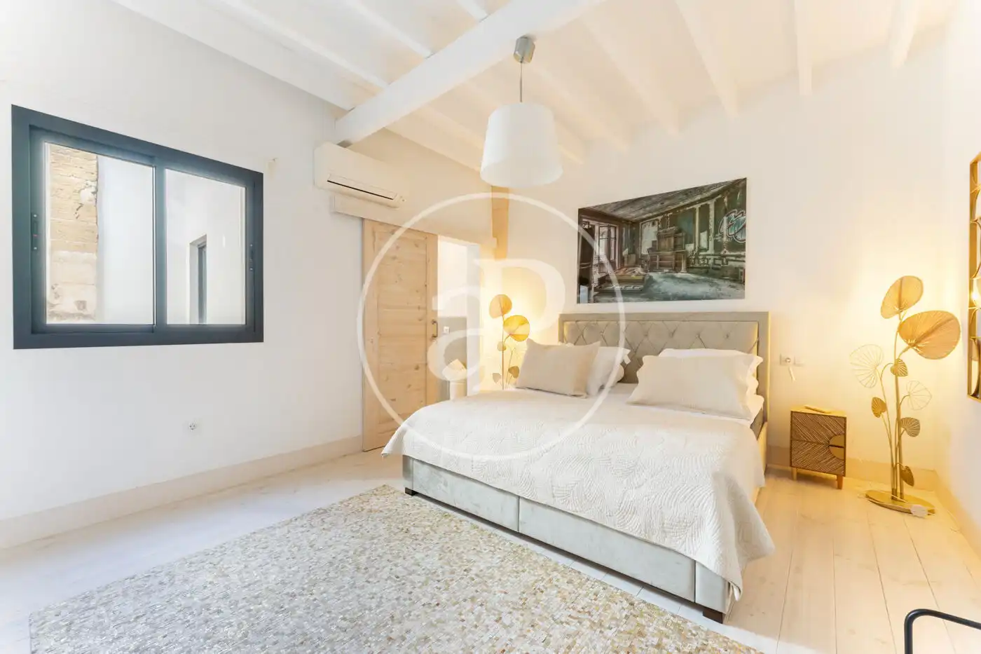 Schlafzimmer von Haus oder Chalet zum Verkauf in  Palma de Mallorca mit Klimaanlage, Heizung und Terrasse