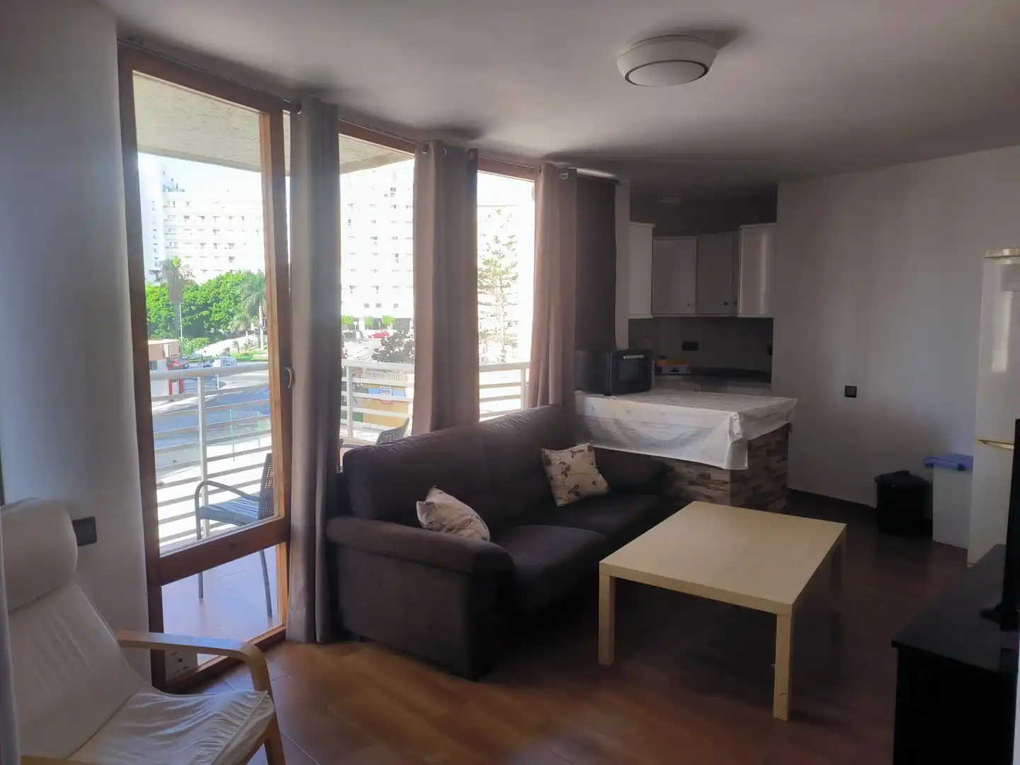 Wohnzimmer von Wohnung zur Miete in Torremolinos mit Klimaanlage, Terrasse und Möbliert
