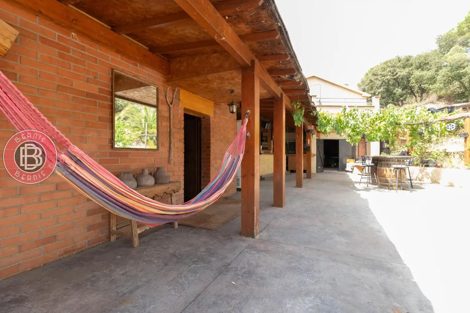 Terrassa de Finca rústica en venda en Els Hostalets de Pierola amb Calefacció, Jardí privat i Parquet