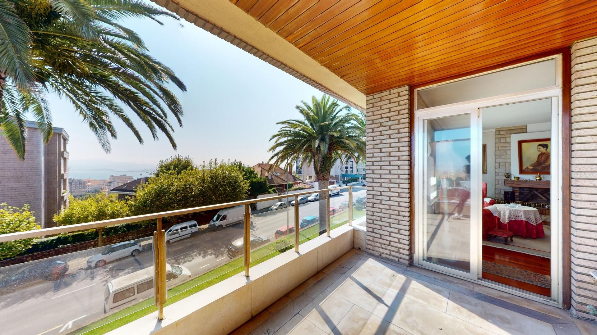 Terrace of Flat for sale in Santander  with Heating, Parquet flooring and Balcony