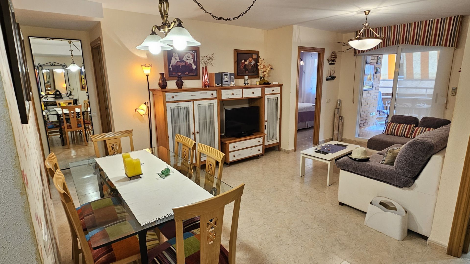 Menjador de Apartament en venda en Oropesa del Mar / Orpesa amb Aire condicionat, Calefacció i Terrassa