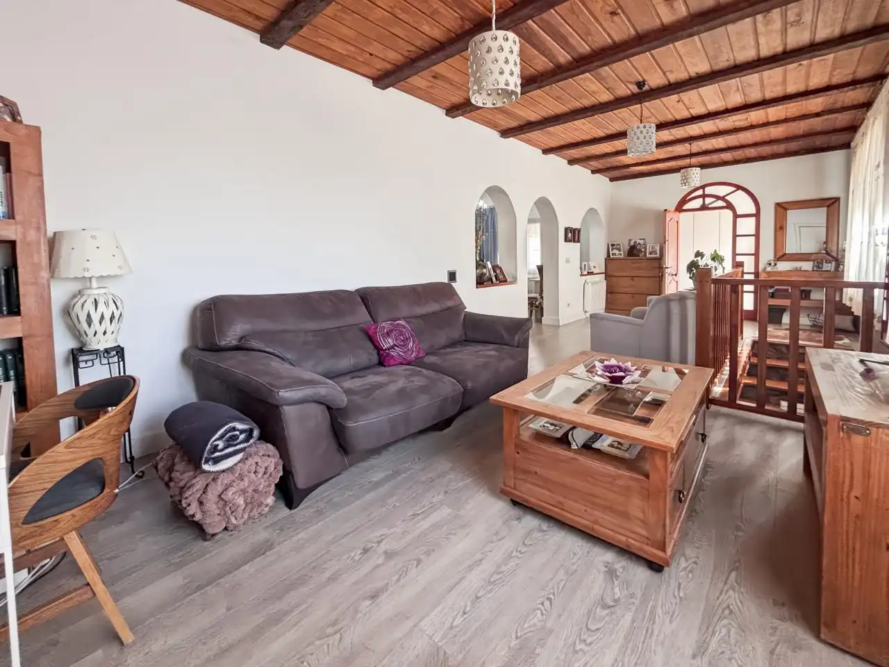 Sala d'estar de Casa o xalet en venda en El Escorial amb Calefacció, Jardí privat i Terrassa