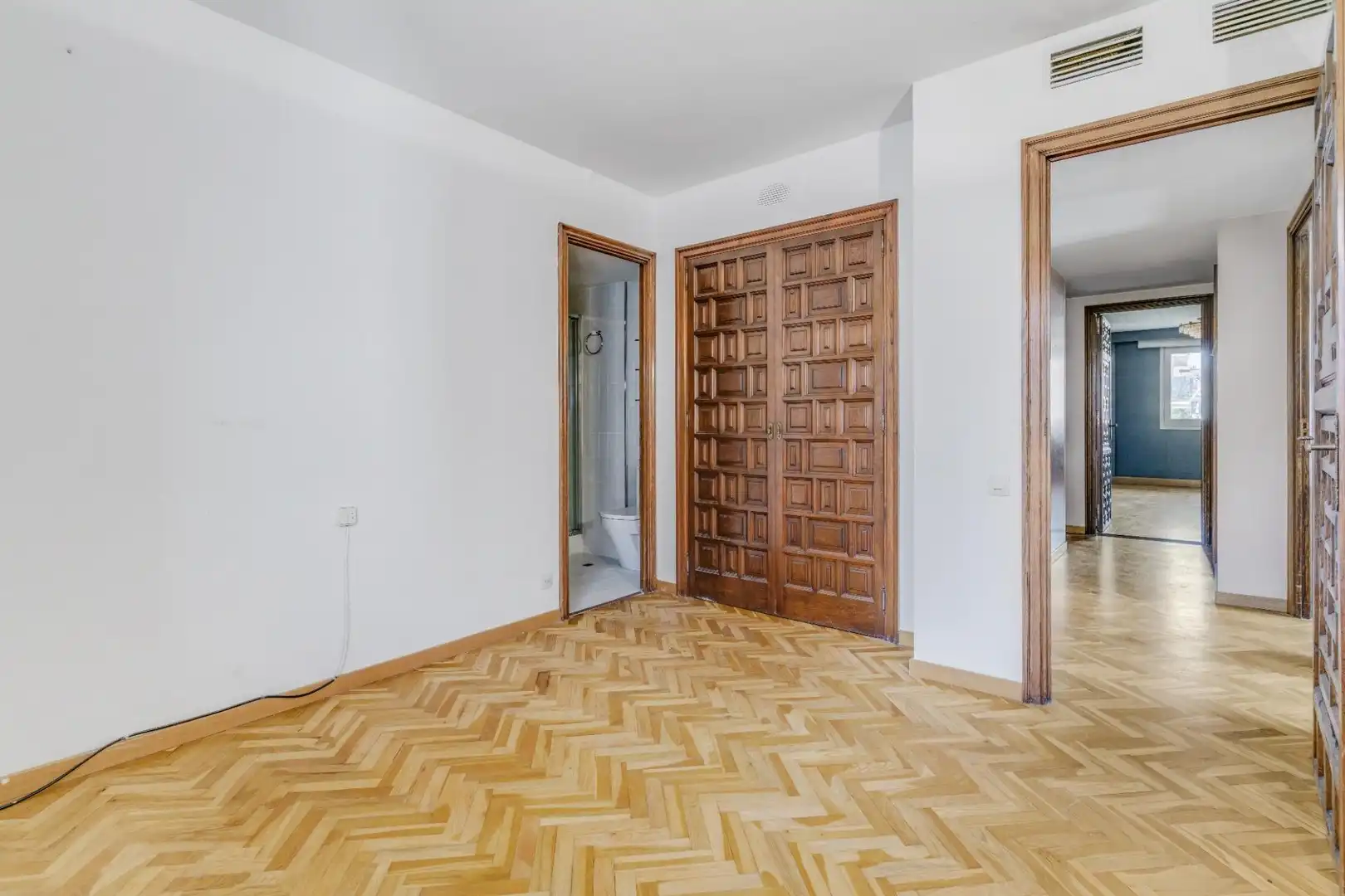 Schlafzimmer von Maisonette zum Verkauf in Barcelona mit Klimaanlage, Parkett und Terrasse