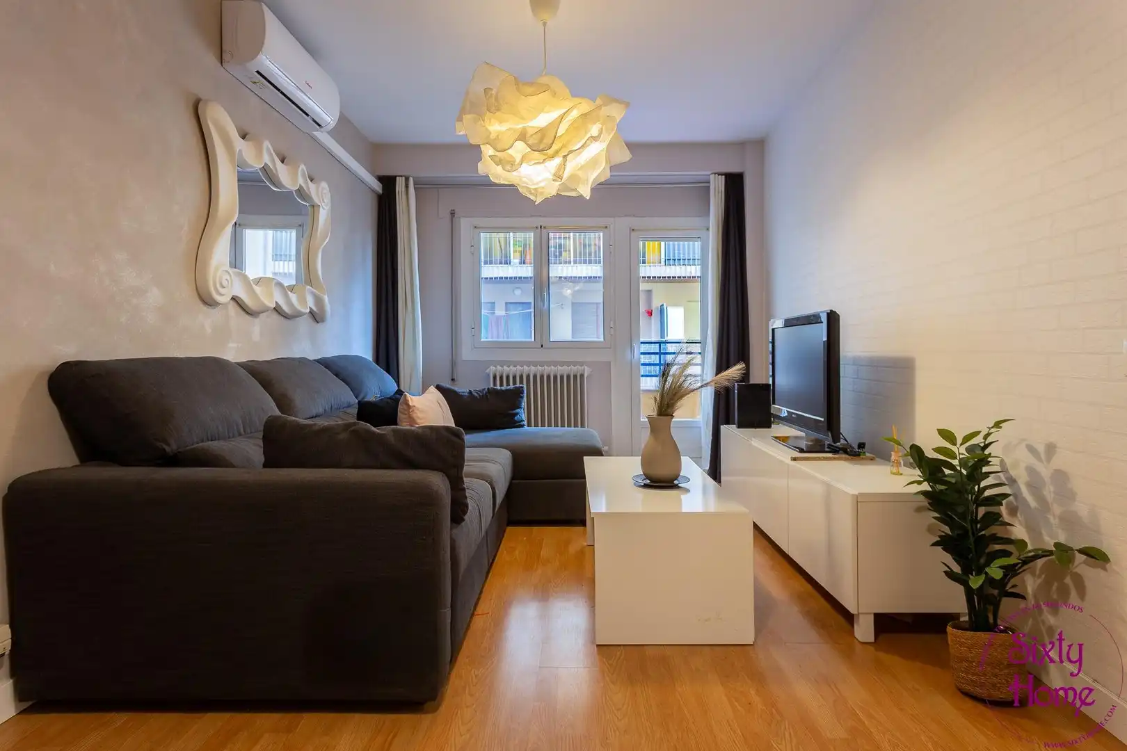 Sala de estar de Piso en venta en Jaca con Aire acondicionado, Calefacción y Parquet