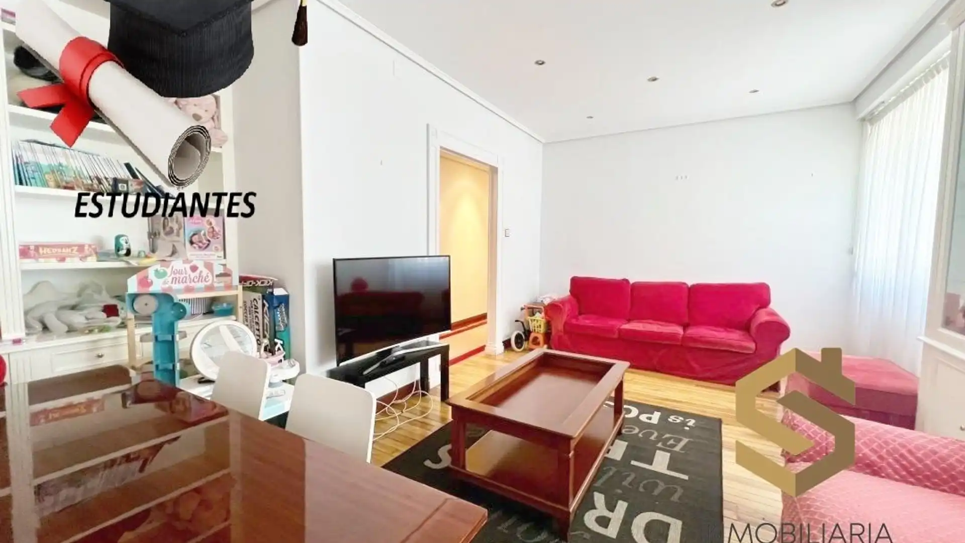 Sala de estar de Piso de alquiler en Bilbao  con Calefacción