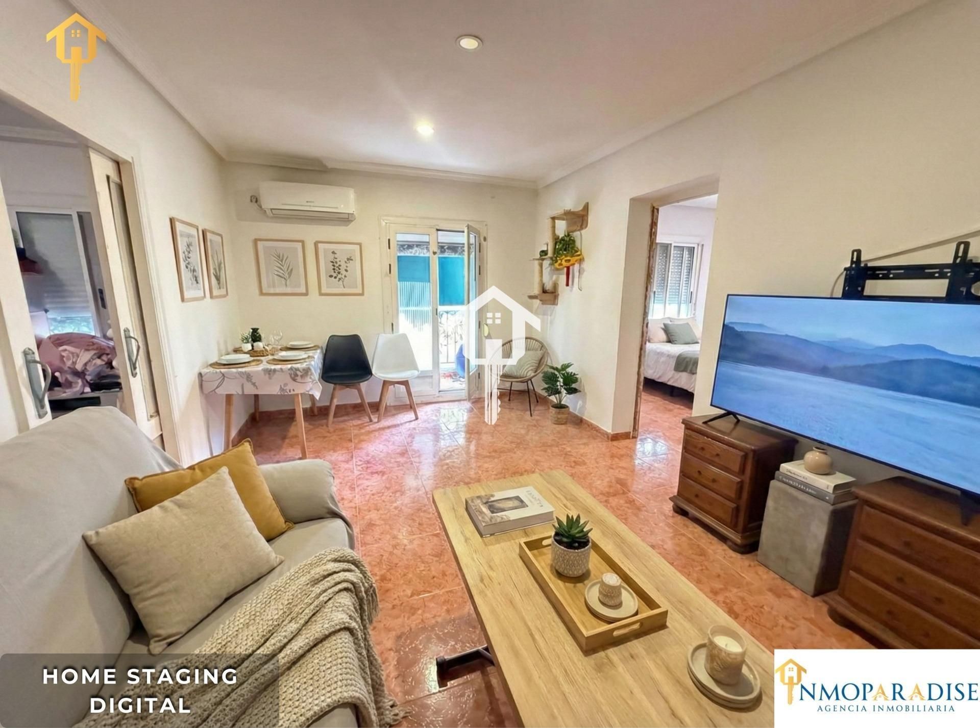 Sala d'estar de Pis en venda en Alicante / Alacant amb Aire condicionat, Moblat i Balcó