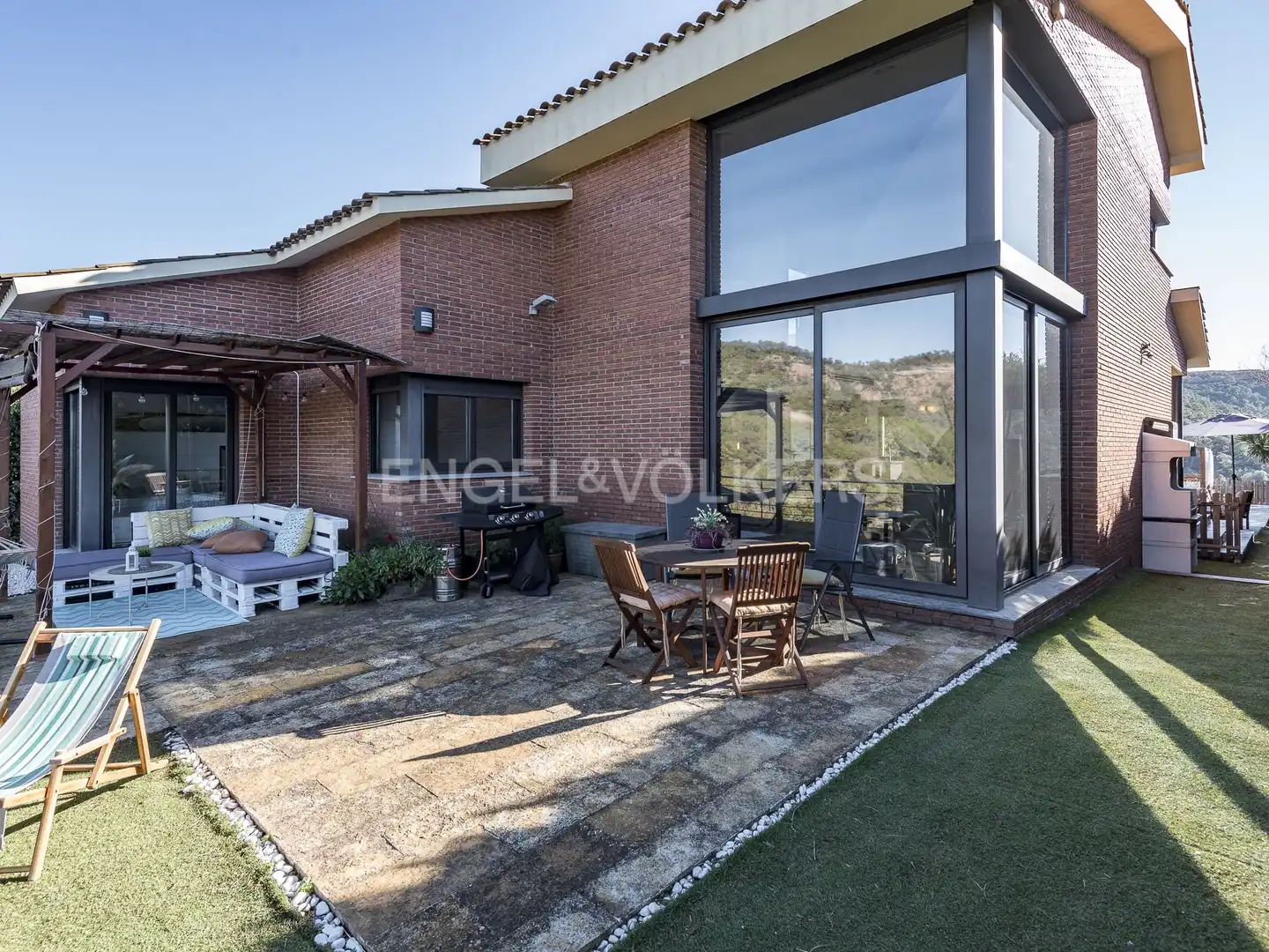 Terraza de Casa o chalet de alquiler en Vacarisses con Aire acondicionado, Calefacción y Jardín privado