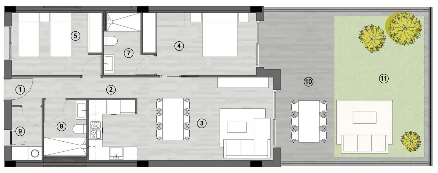 Apartament en venda en Santa Pola amb Aire condicionat, Jardí privat i Terrassa