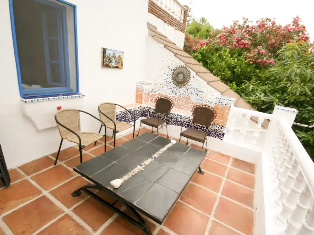 Terraza de Finca rústica en venta en Alhaurín El Grande con Jardín privado, Terraza y Piscina