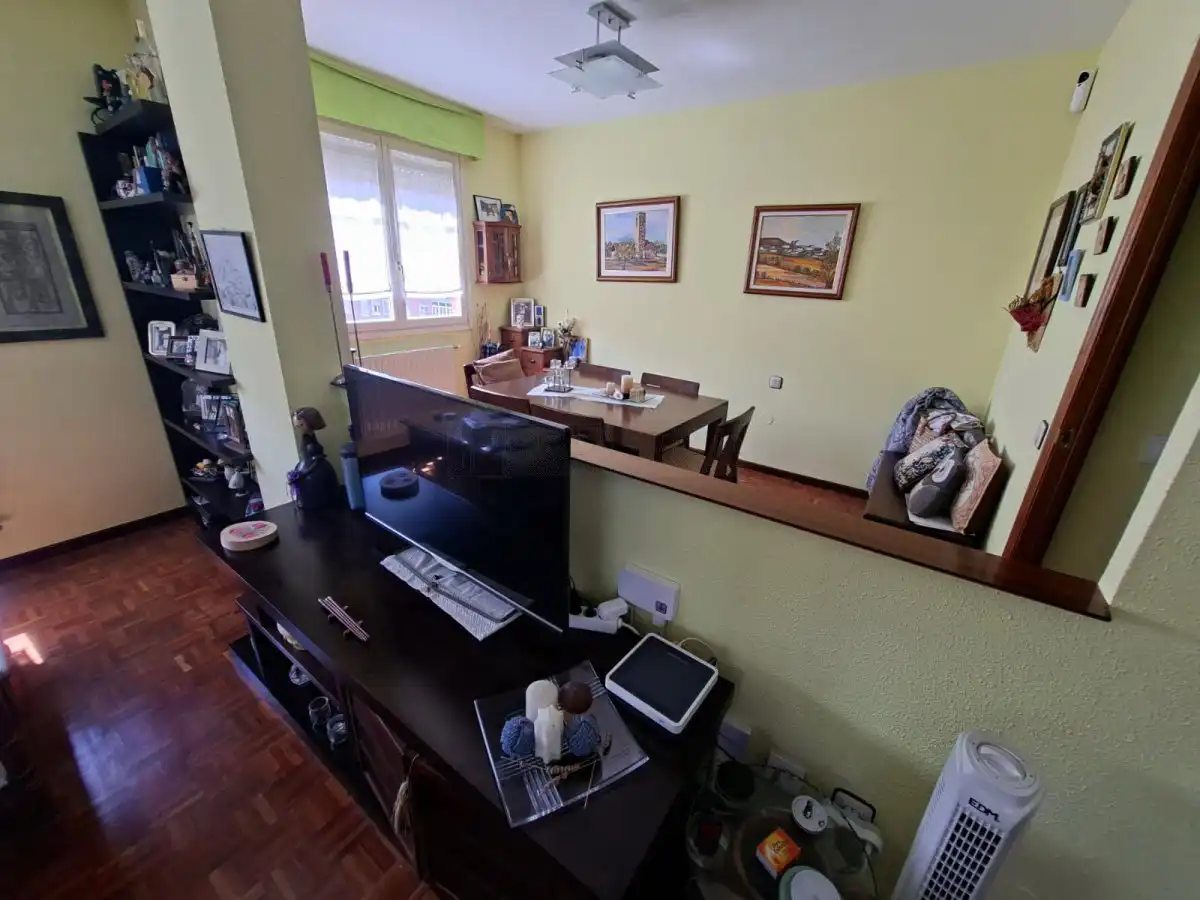 Sala de estar de Piso en venta en Vitoria - Gasteiz con Calefacción, Parquet y Terraza