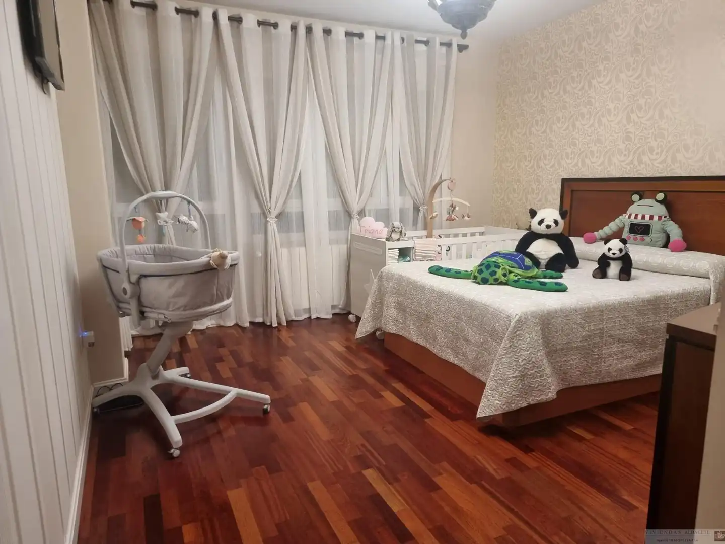 Bedroom of Houses for sale in Albacete  with Air Conditioner, Heating and Parquet flooring