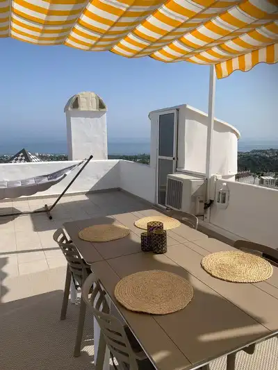 Terrasse von Dachboden zum Verkauf in Mijas mit Klimaanlage, Heizung und Terrasse