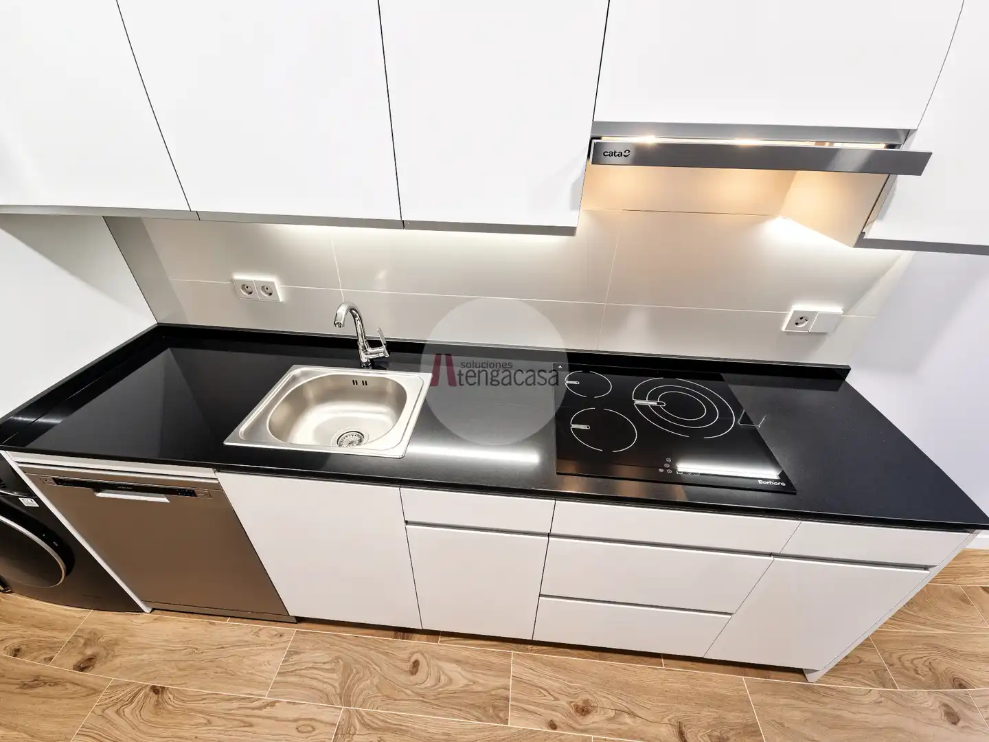 Cocina de Piso de alquiler en Madrid con Aire acondicionado, Calefacción y Parquet