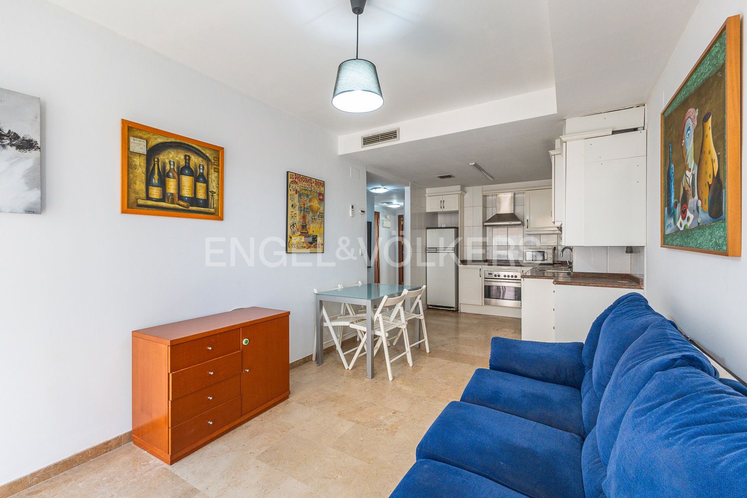 Sala d'estar de Apartament en venda en  Valencia Capital amb Aire condicionat, Calefacció i Jardí privat