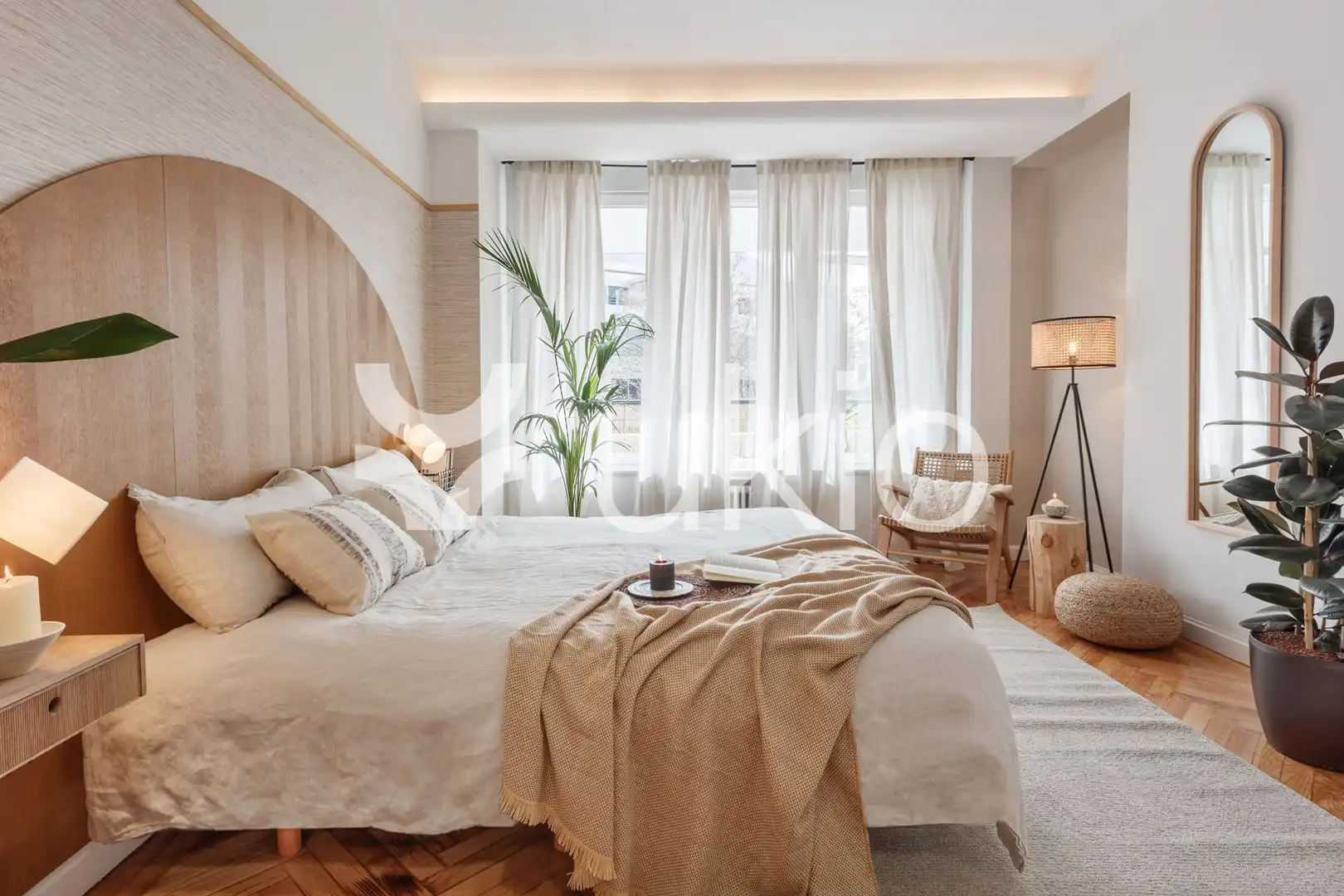 Bedroom of Apartments for rent in Madrid  with Air Conditioner, Heating and Terrace