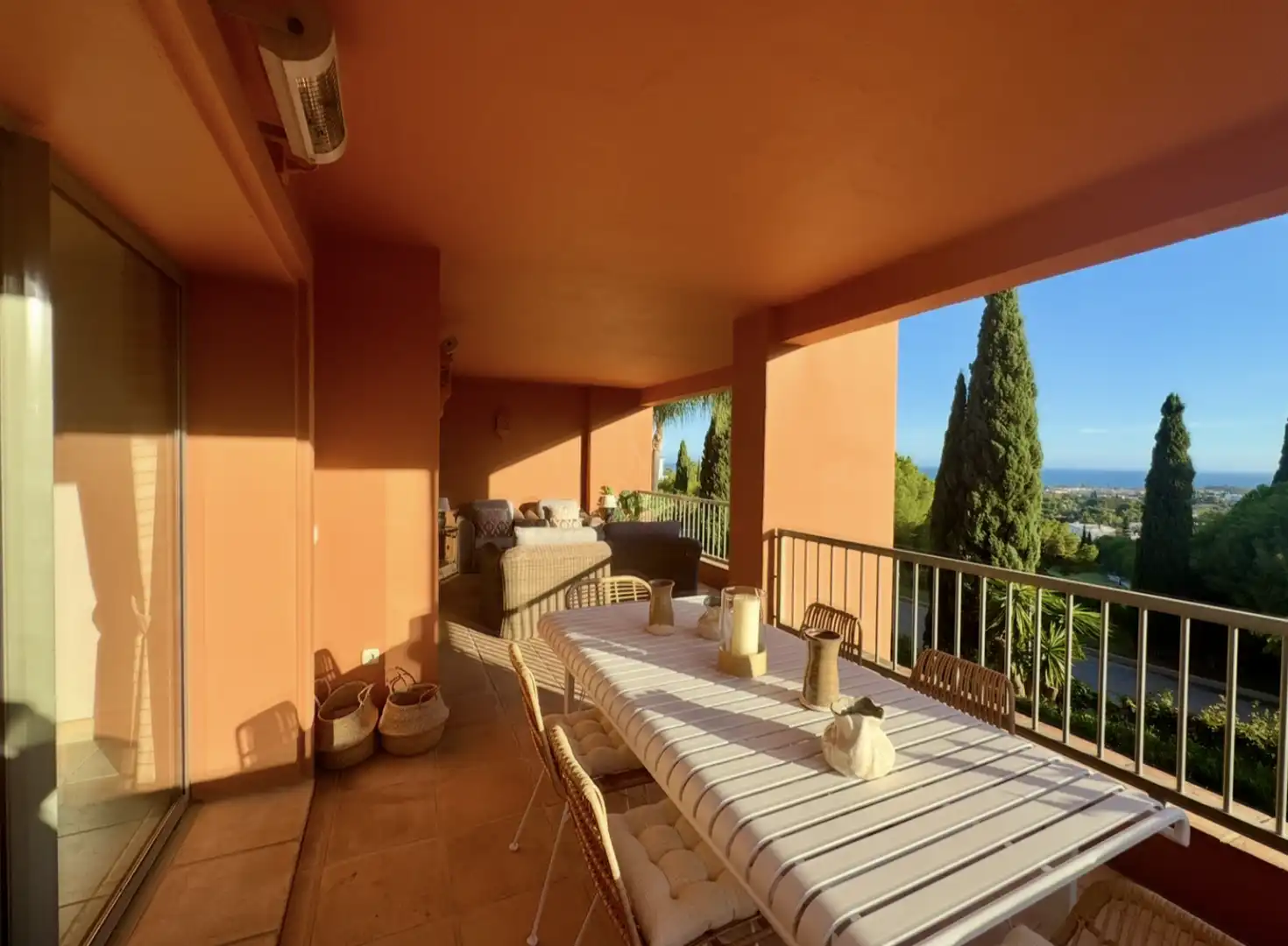 Terrassa de Apartament de lloguer en Benahavís amb Aire condicionat, Calefacció i Terrassa