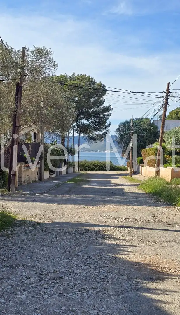 Außenansicht von Wohnung zum Verkauf in Alcúdia mit Klimaanlage, Privatgarten und Terrasse