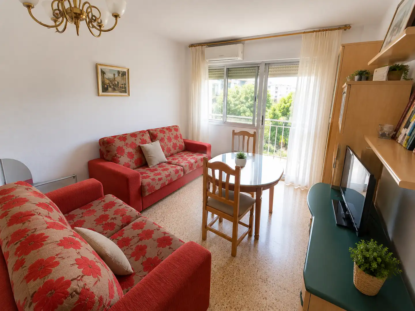 Sala de estar de Piso de alquiler en Badajoz con Aire acondicionado, Calefacción y Jardín privado