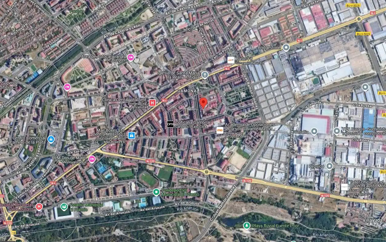 Vista exterior de Pis en venda en Burgos