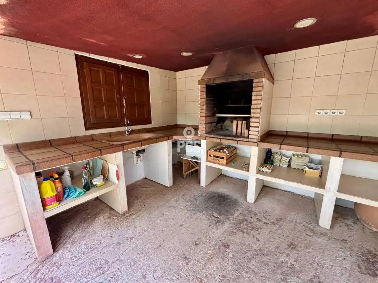 Cocina de Casa o chalet en venta en Alhama de Murcia con Jardín privado