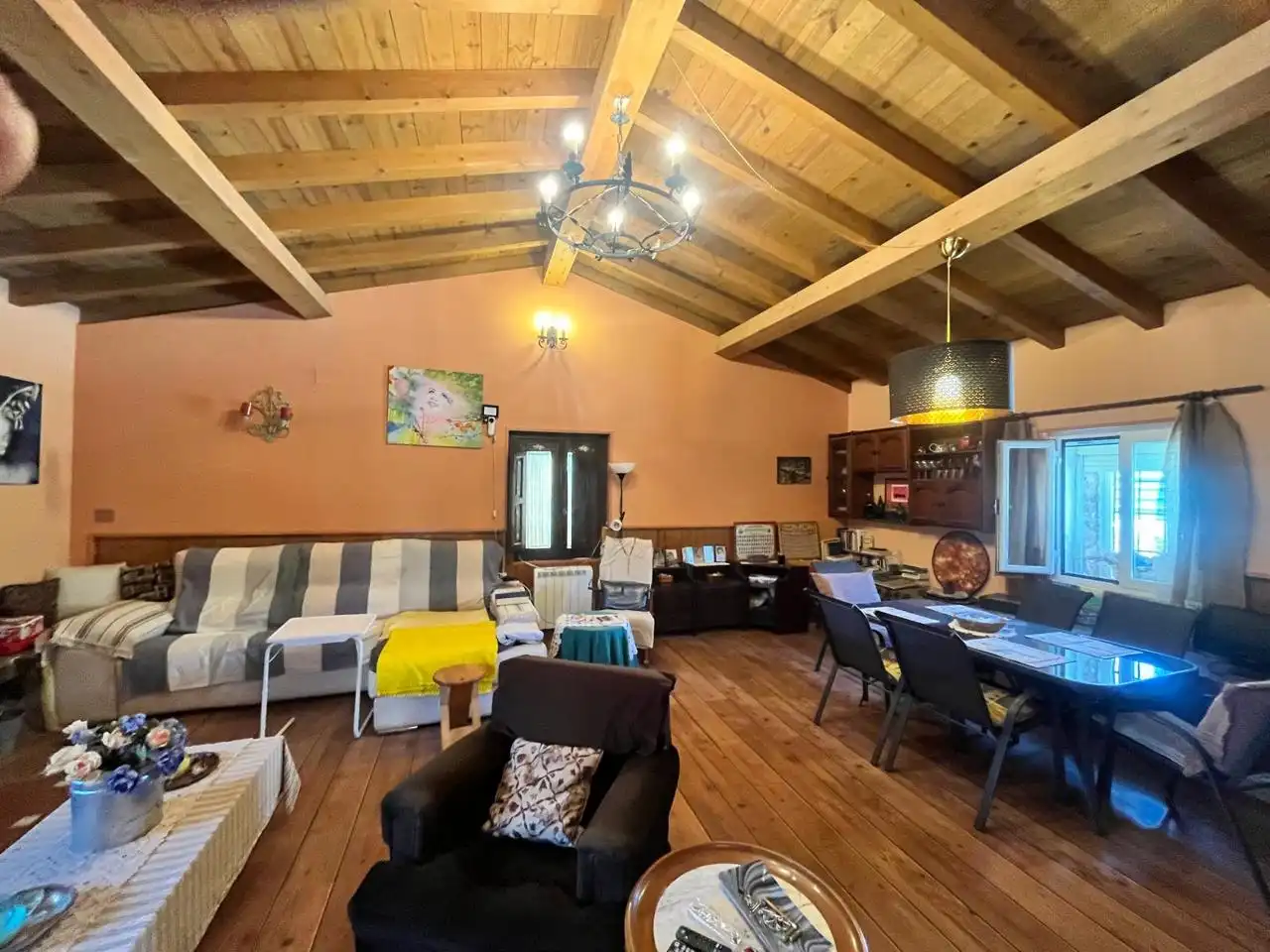 Sala de estar de Finca rústica en venta en Cabrero con Jardín privado y Piscina