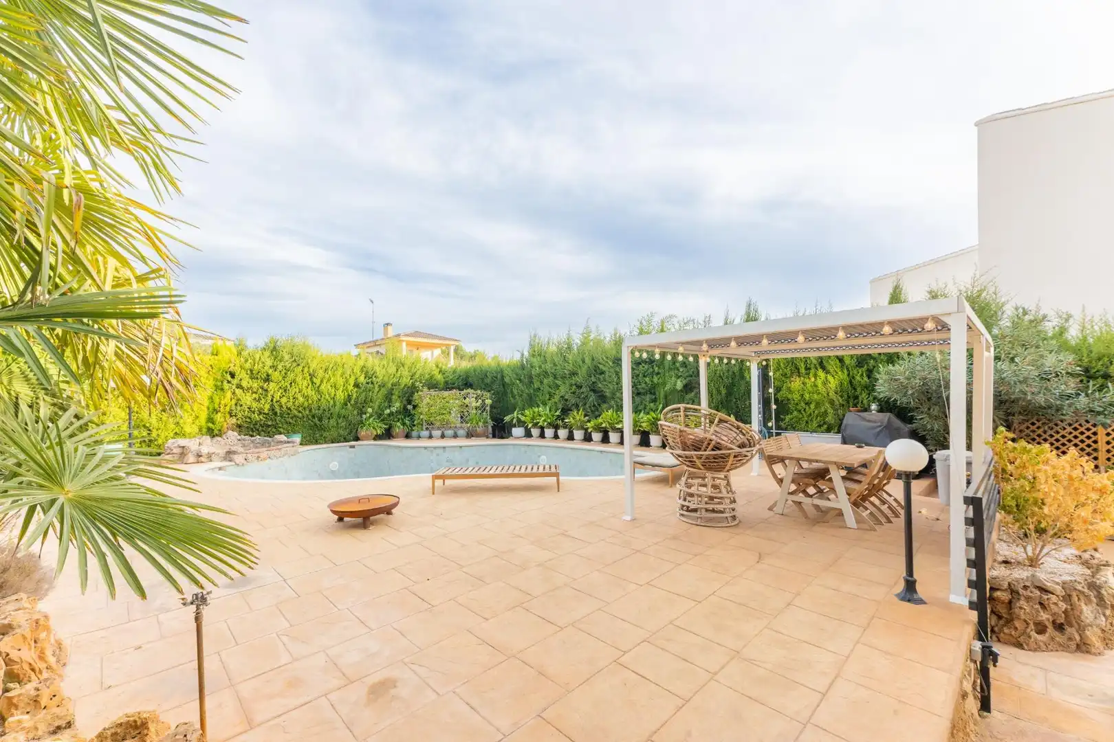 Terrassa de Casa o xalet en venda en Requena amb Jardí privat, Terrassa i Piscina