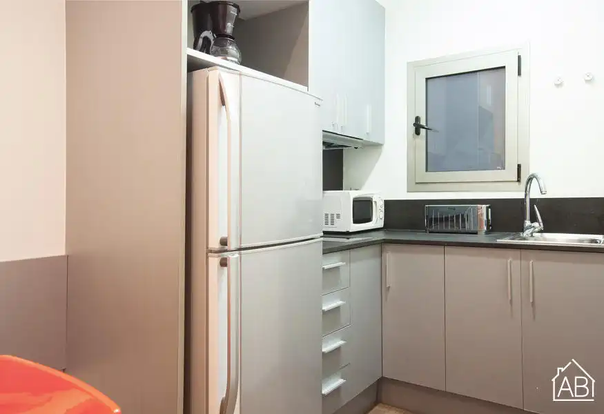 Cocina de Apartamento en venta en Barcelona con Amueblado y Balcón