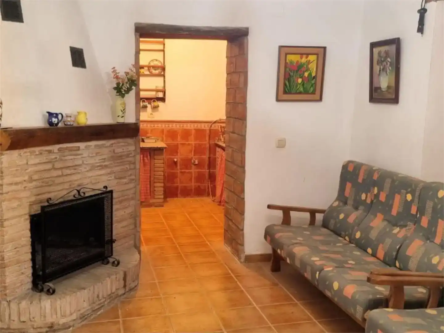 Sala de estar de Piso en venta en Casarabonela con Aire acondicionado, Trastero y Amueblado