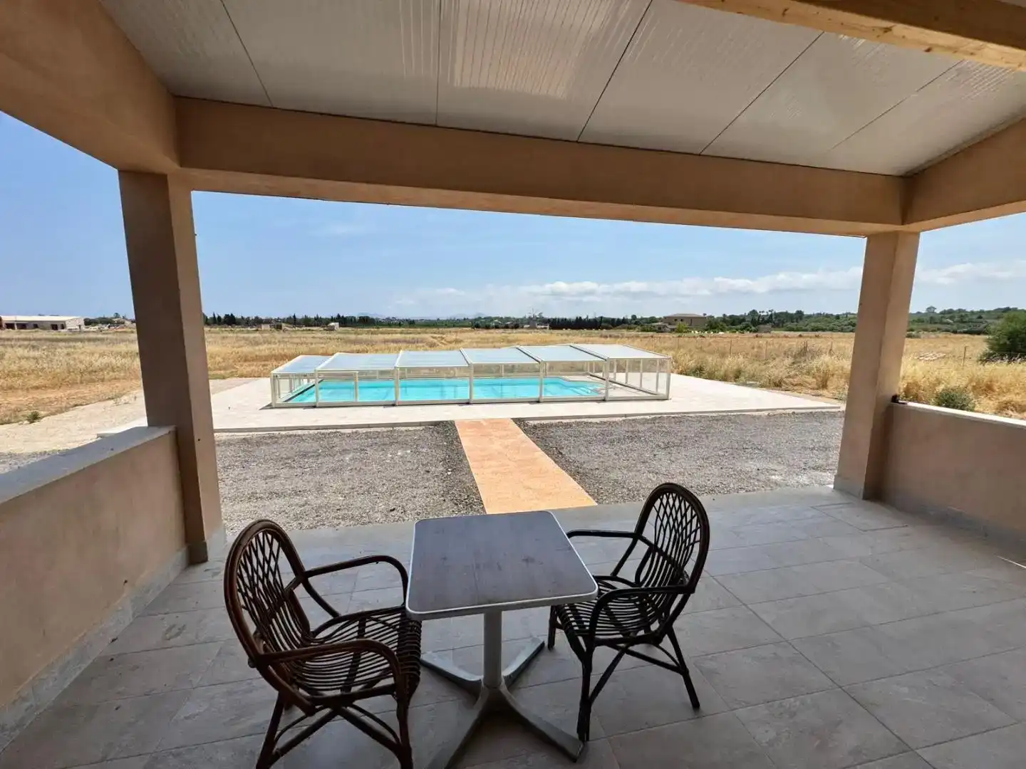 Terrassa de Casa o xalet de lloguer en Muro amb Aire condicionat i Piscina
