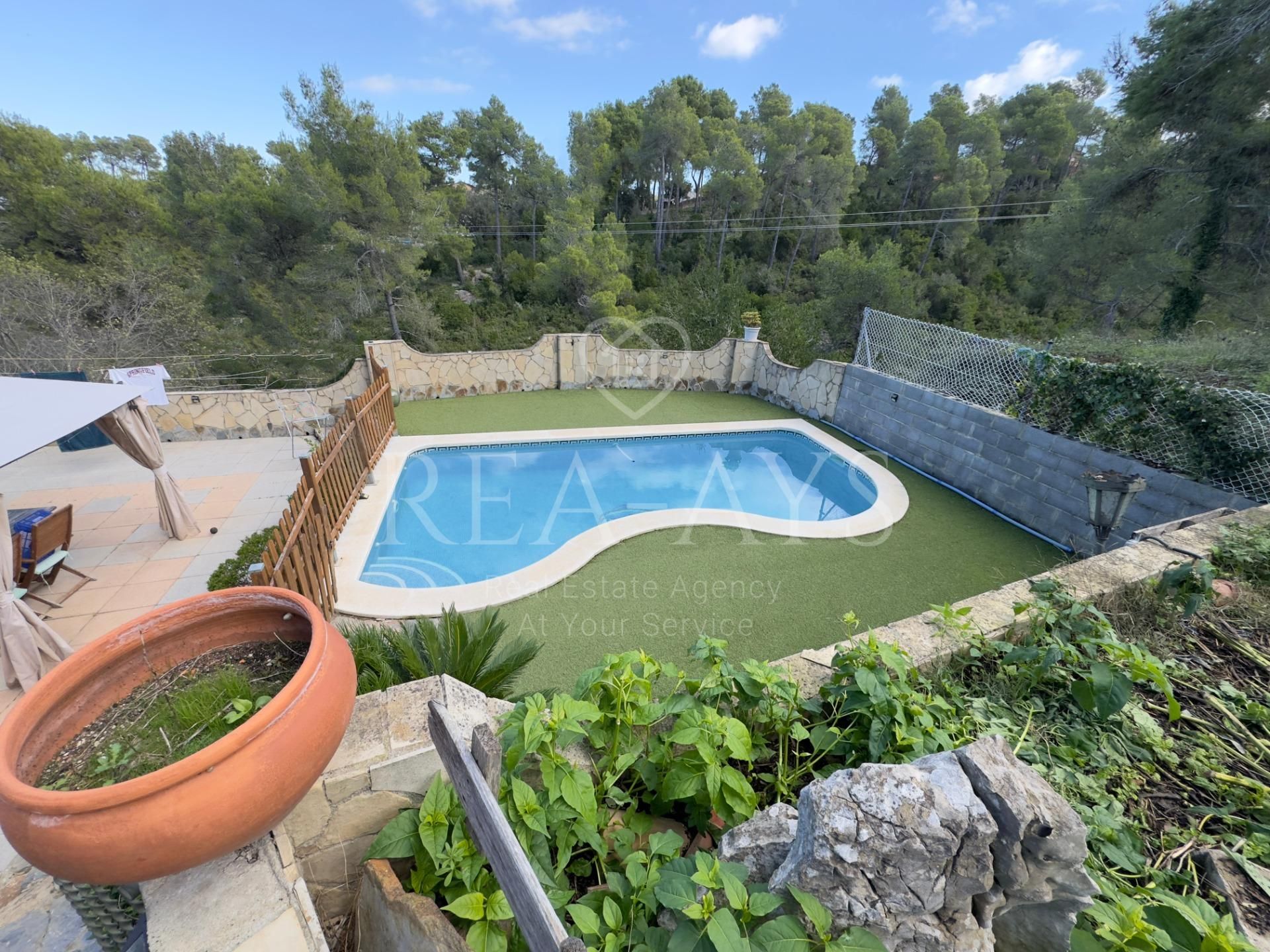 Swimming pool of House or chalet for sale in Vallirana  with Air Conditioner, Heating and Private garden
