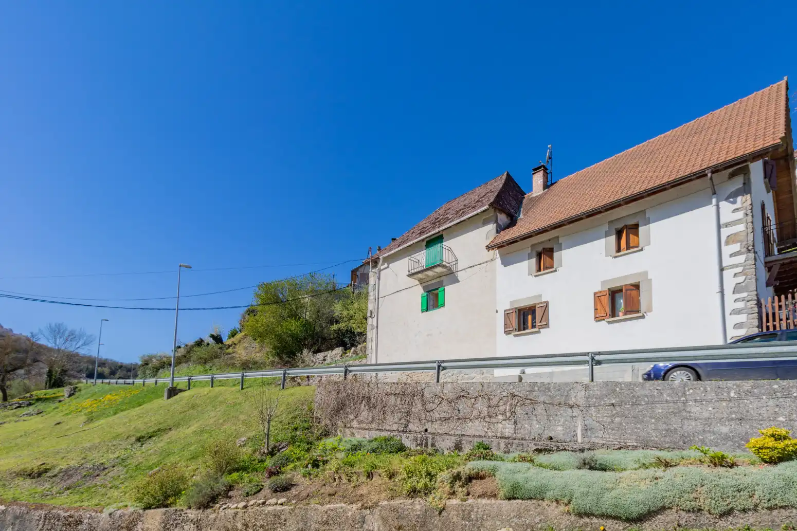 Vista exterior de Casa adosada en venta en Orbaitzeta con Calefacción, Jardín privado y Balcón