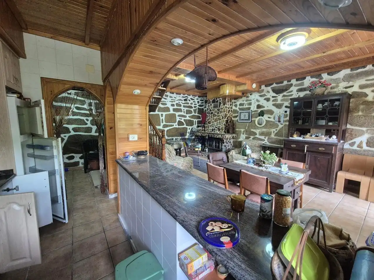 Cocina de Casa o chalet en venta en A Peroxa  con Jardín privado