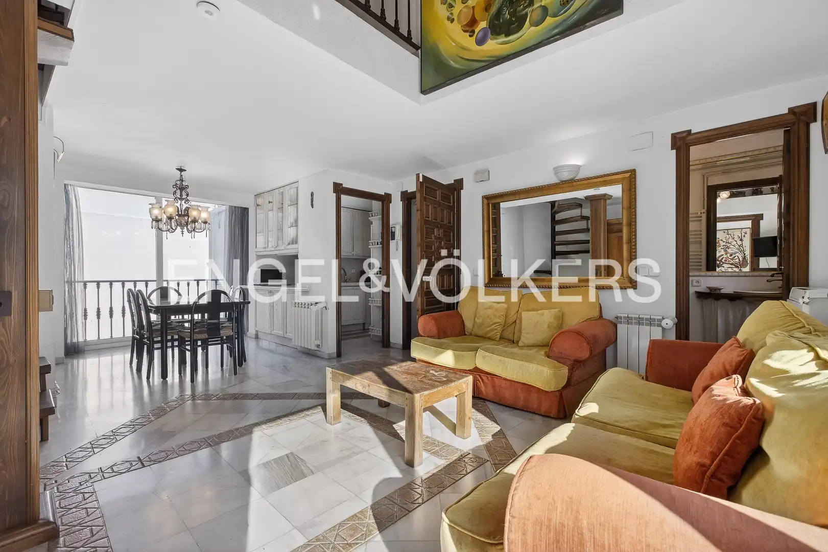 Living room of Houses for sale in Sevilla  with Air Conditioner, Heating and Parquet flooring