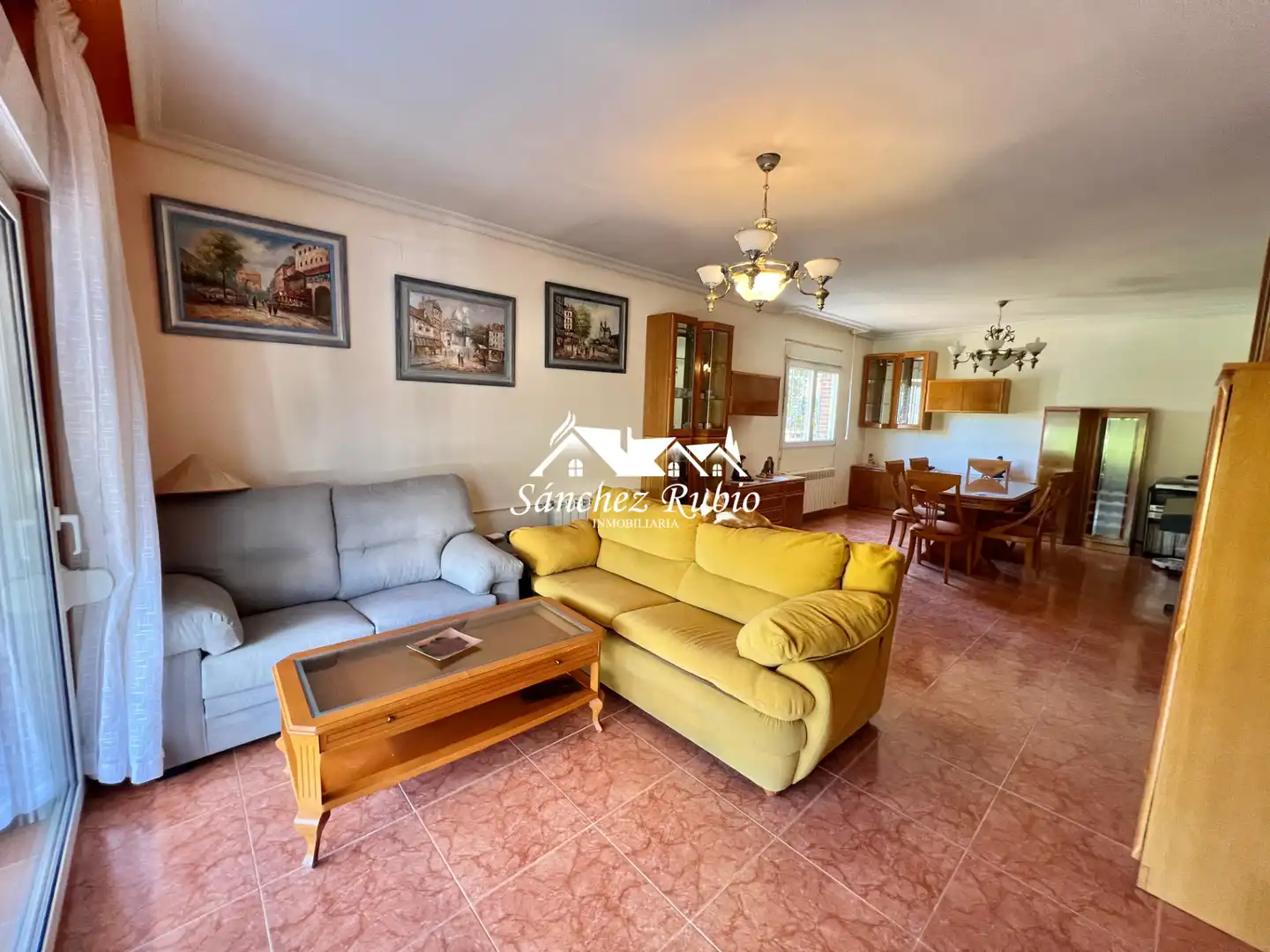 Living room of Houses for sale in Galapagar  with Heating, Private garden and Parquet flooring