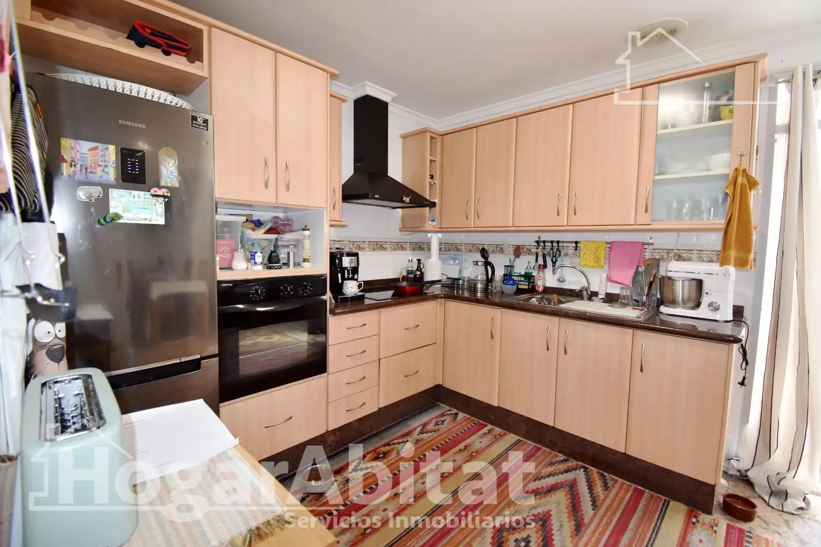 Kitchen of Flat for sale in Miramar  with Air Conditioner and Balcony