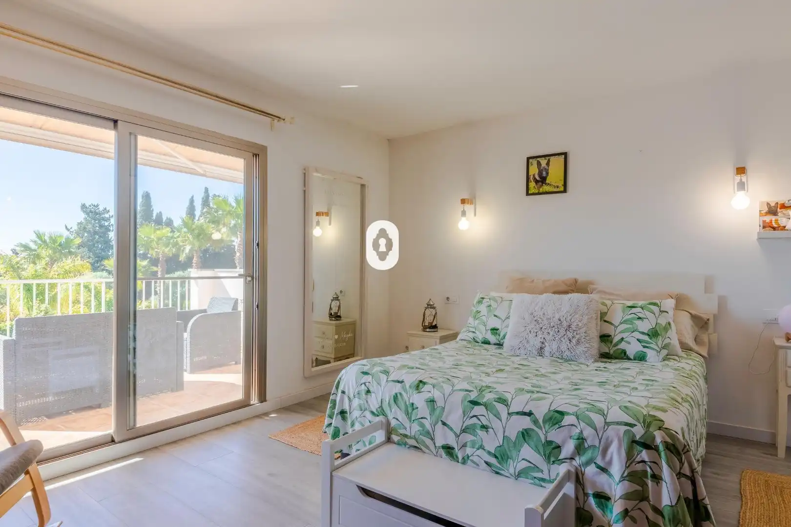 Dormitori de Casa adosada en venda en Sa Pobla amb Aire condicionat, Jardí privat i Parquet