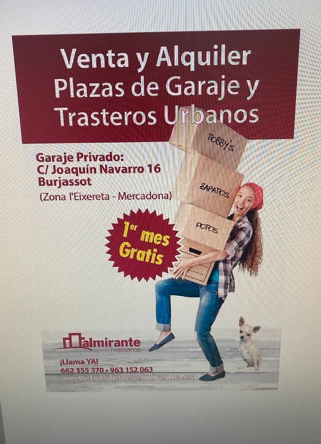 Traster de lloguer en Burjassot