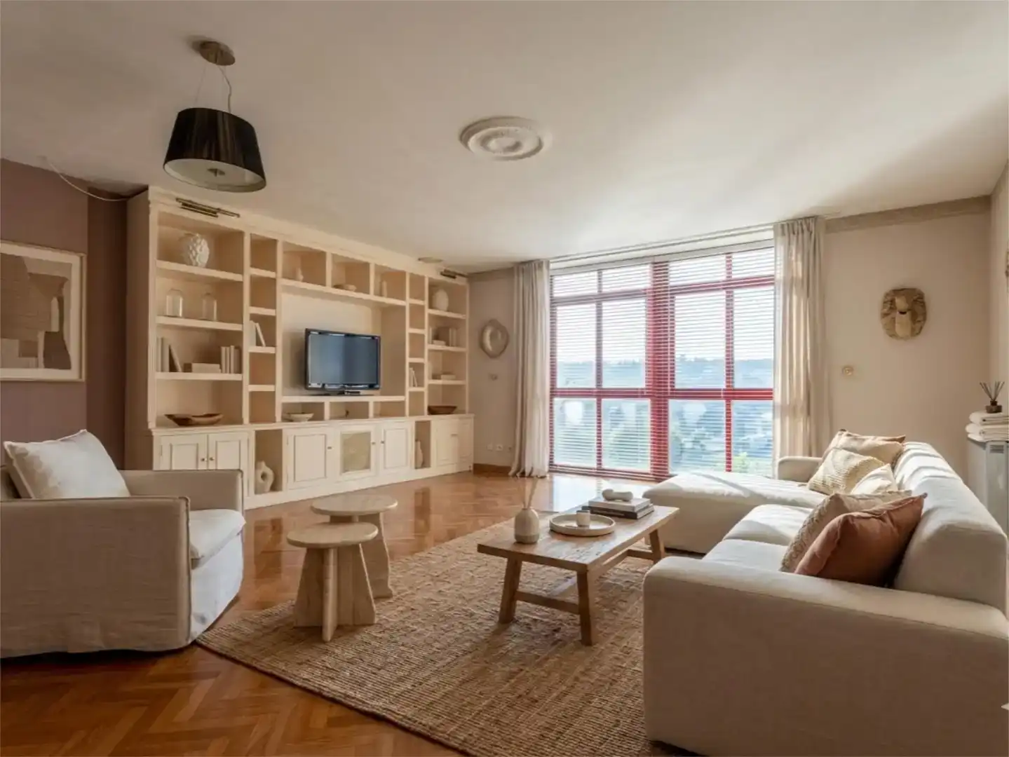 Sala d'estar de Casa adosada en venda en Culleredo