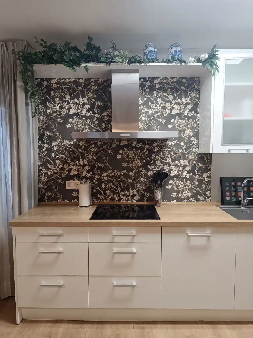 Kitchen of Flat for sale in Oviedo   with Heating, Parquet flooring and Storage room