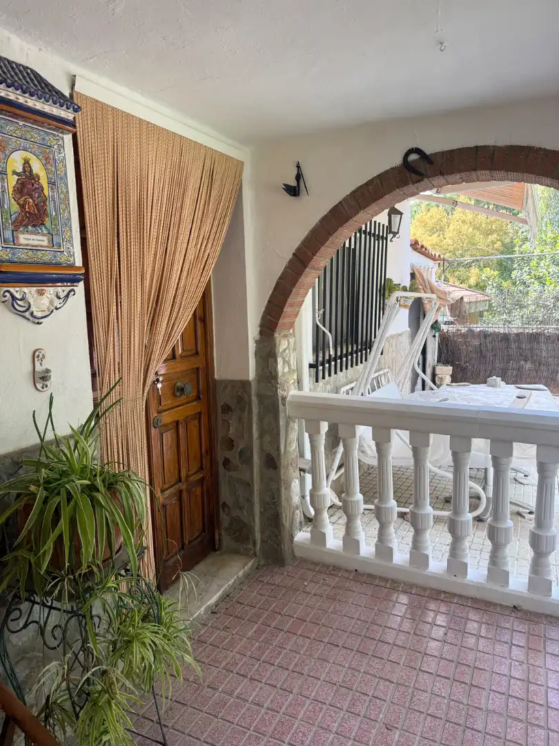Terraza de Finca rústica en venta en Badajoz con Aire acondicionado, Calefacción y Jardín privado