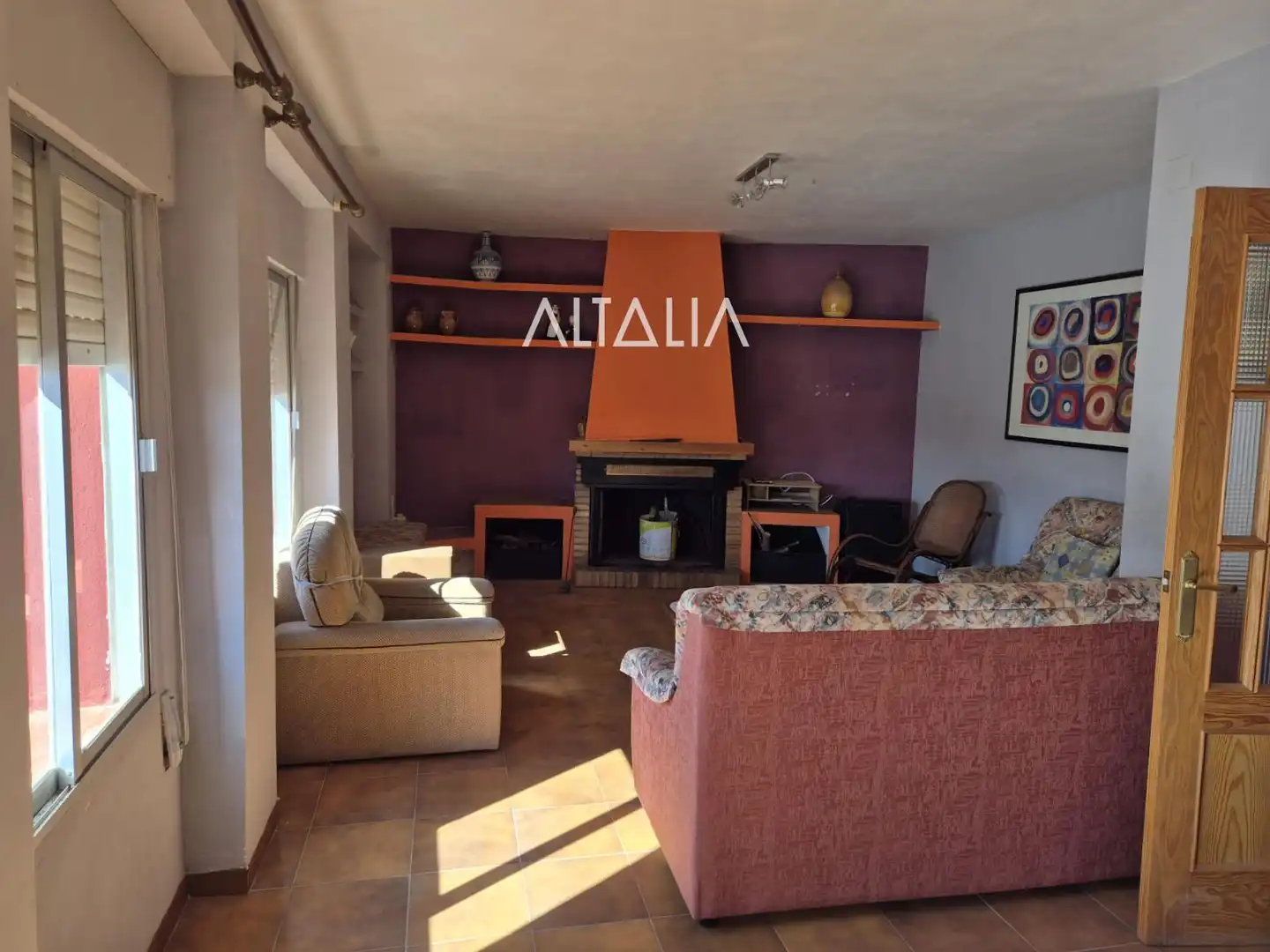 Living room of Flat for sale in Cervera del Llano  with Furnished