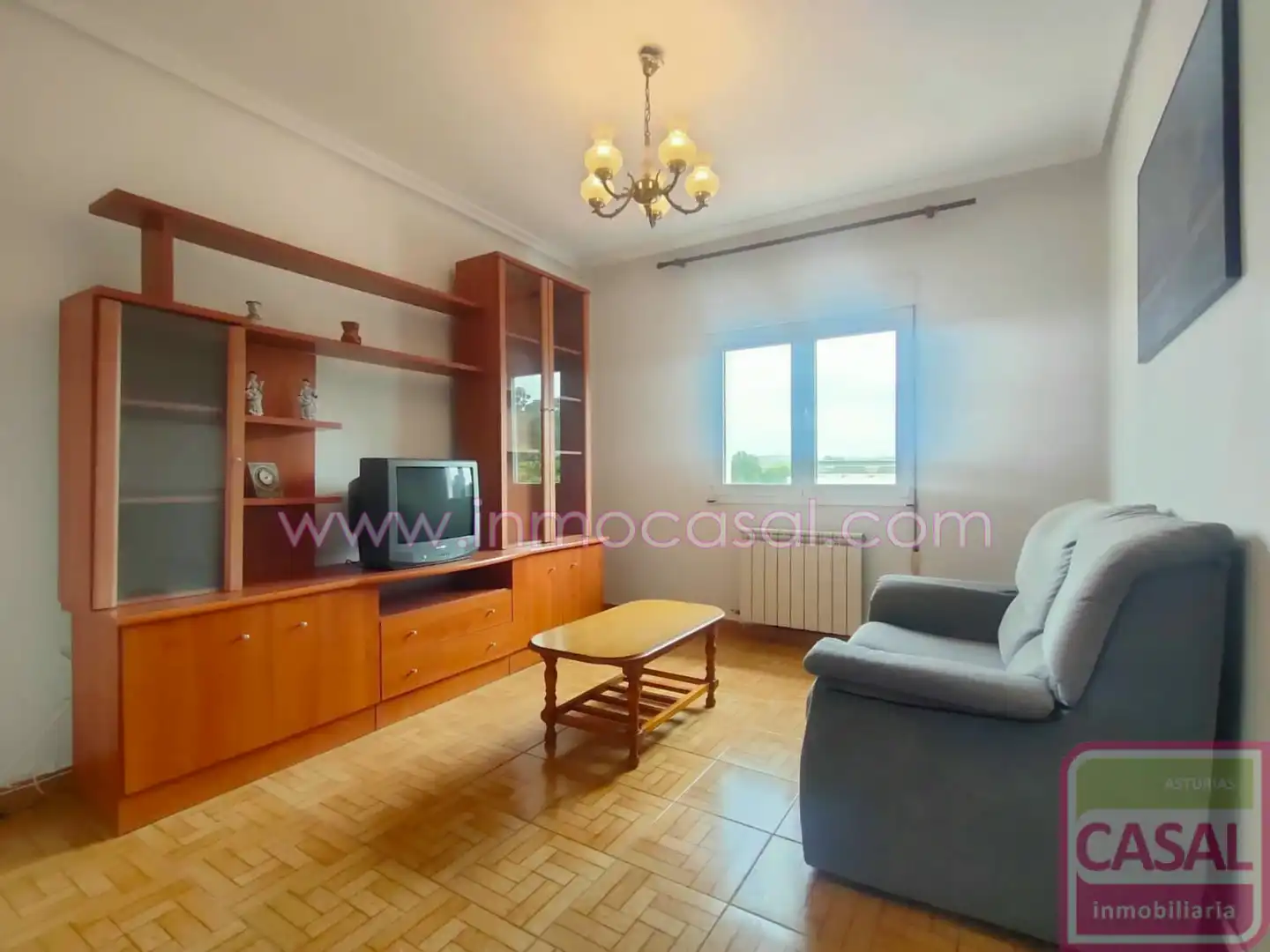 Sala de estar de Piso en venta en Castrillón con Calefacción y Terraza
