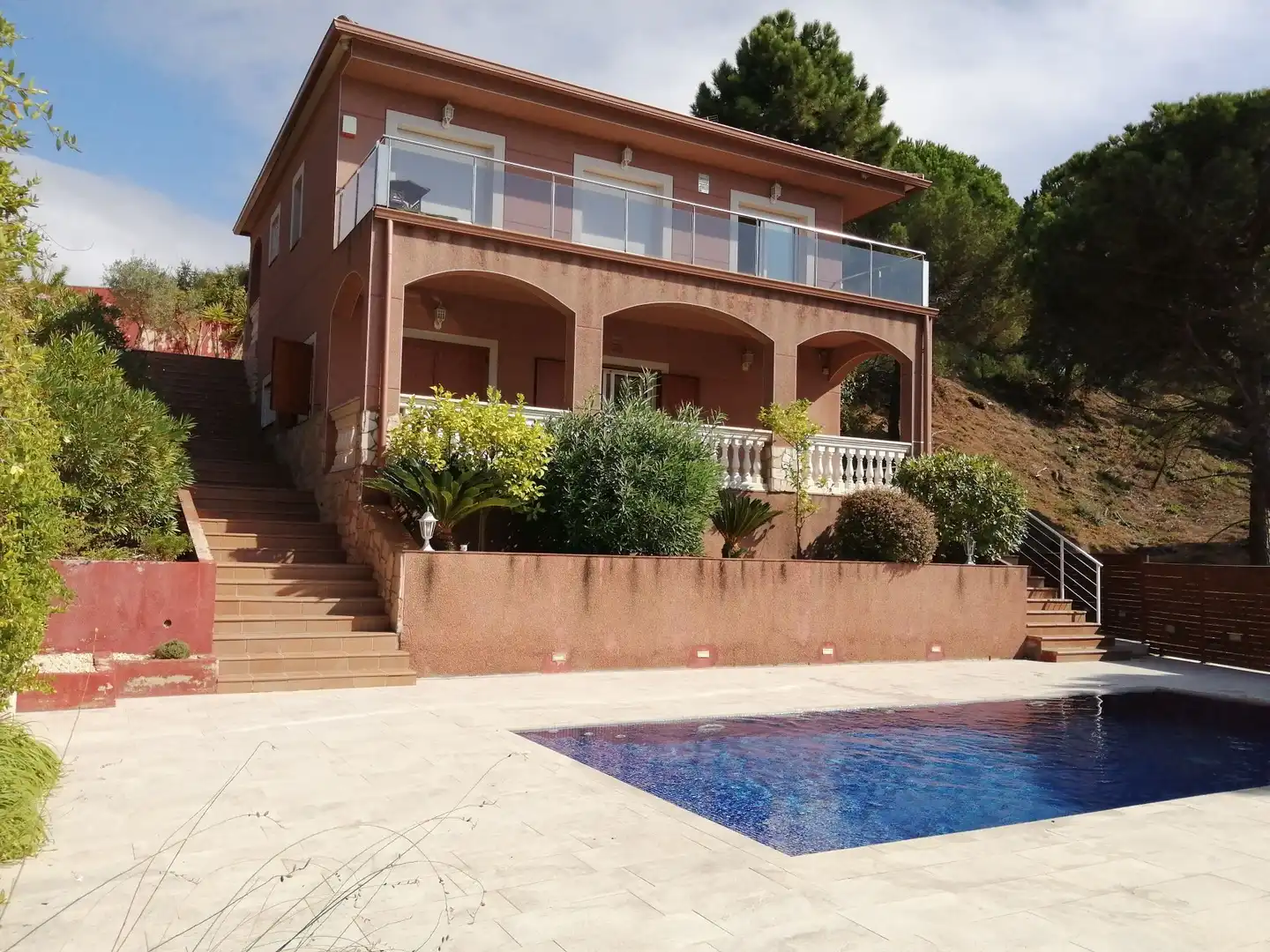 Vista exterior de Casa o xalet en venda en Lloret de Mar amb Aire condicionat, Calefacció i Jardí privat